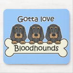 Three Bloodhounds mousepads