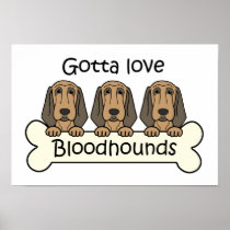 Three Bloodhounds Poster