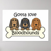 Three Bloodhounds