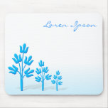 Three Blue Trees mousepads