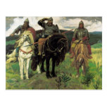 Three Bogatyrs (1898) by Viktor Vasnetsov Print Post Cards