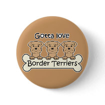 Three Border Terriers Pin