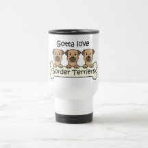 Three Border Terriers Mug