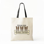 Three Boston Terriers bags