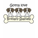 Three Brittany Spaniels t-shirts