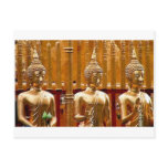 Three Buddhas in Thailand postcards