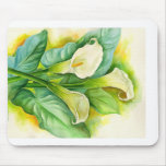 Three Cala Lilies Painting - Multi mousepads