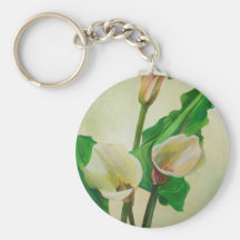 Three Calla Lilies Key Chain