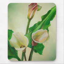 Three Calla Lilies Mouse Pad