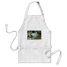 Three Cats & Big Blue Easter Egg Aprons