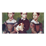 Three Children With Dog By Anguissola Sofonisba photo cards