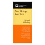 Three Color - Orange Amber and Black Rack Card Design