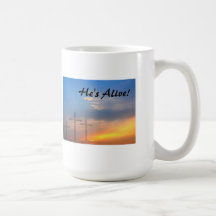 Three Crosses and Sunrise Coffee Mug