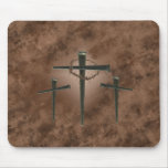 Three Crosses Mouse Pad