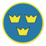 "Three Crowns" stickers