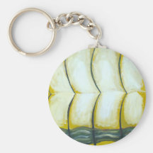 Three Curves over the Green River (New Japonisme) Keychain