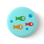 Three Cute Fish buttons