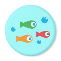 Three Cute Fish magnets