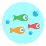 Three Cute Fish stickers