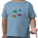 Three Cute Fish t-shirts