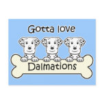 Three Dalmations postcards