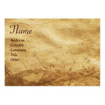 THREE DOGGIES WITH ROSES, Parchment,Monogram Business Cards