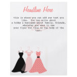 Three Dresses flyers