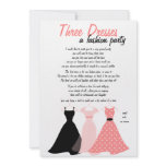 Three Dresses invitations