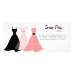Three Dresses rack cards