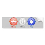 Three Dutch Icons bumper stickers