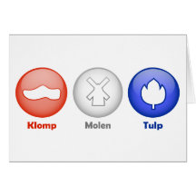 Three Dutch Icons Greeting Cards