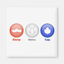 Three Dutch Icons Magnets