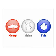 Three Dutch Icons Post Card