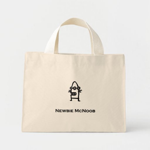 Three Eye Bot Newbie McNoob Tote Bag