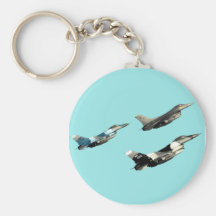 Three F16s Key Chain