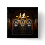 Three Faces of Buddha buttons