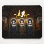 Three Faces of Buddha mousepads
