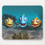 Three fishes mousepads