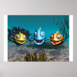 Three fishes posters