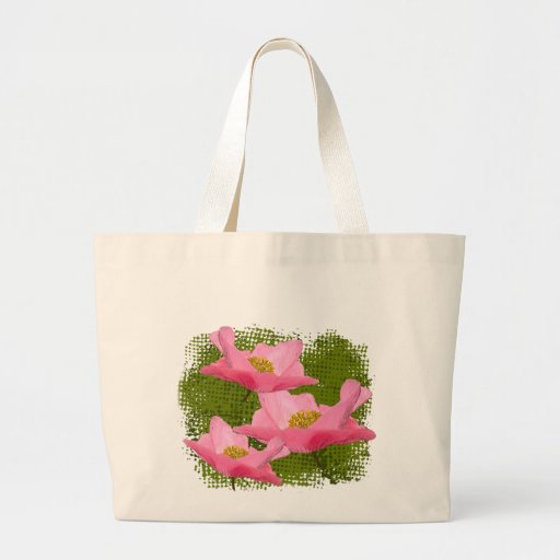 Three Floating Pink Poppy Close-up Tote Bag