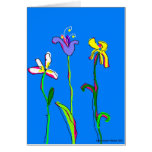 Three Flowers #2 Greeting Cards