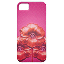 Three Flowers Motif iPhone 5 Cover