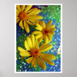 three flowers posters