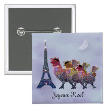 Three French Hens Pins