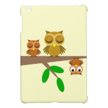 three funny owls