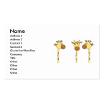 Three Giraffes Cartoon. Business Cards