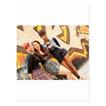 Three GIrls & A Mic Postcard