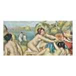 Three Girls Bathing With Crab By Pierre-Auguste Re photo cards