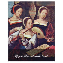Three Girls Playing Musical Instruments By Meister Flyers