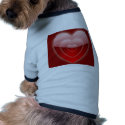 Three Glass Hearts Background pet clothing